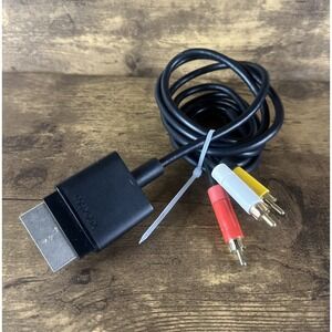 Xbox 360 Composite AV Cable Original Genuine RCA Audio Video Connector OEM Cord